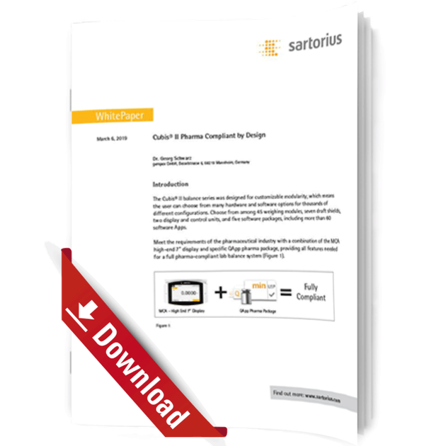 Whitepaper Cover: Sartorius Lab Instruments GmbH & Co. KG