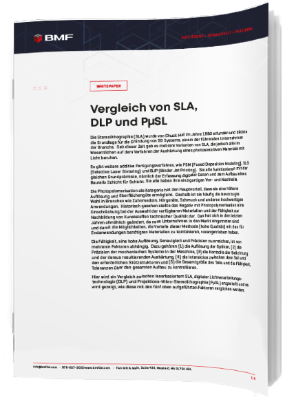 Lernen Sie die Unterschiede von SLA, DLP und PµSL kennen