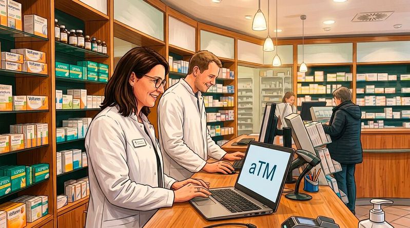 Die Apotheken weiten ihre Gesundheitsservices aus und bieten nun auch assistierte Telemedizin (aTM) an.(Bild:  Gemini / KI-generiert)